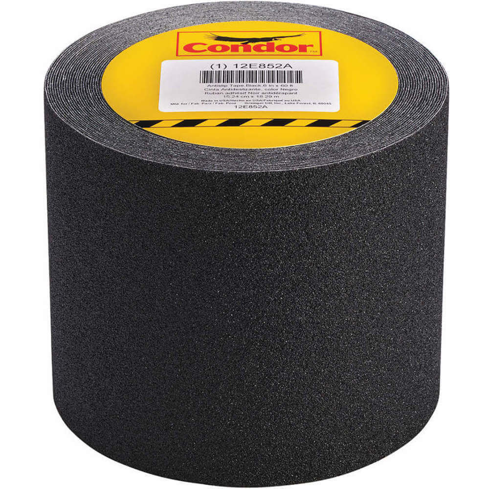 JESSUP MANUFACTURING 3200-6 Antislip Tape, Silicon Carbide, Size 6 Inch x 60 Feet, Black | AA4BXV 12E852
