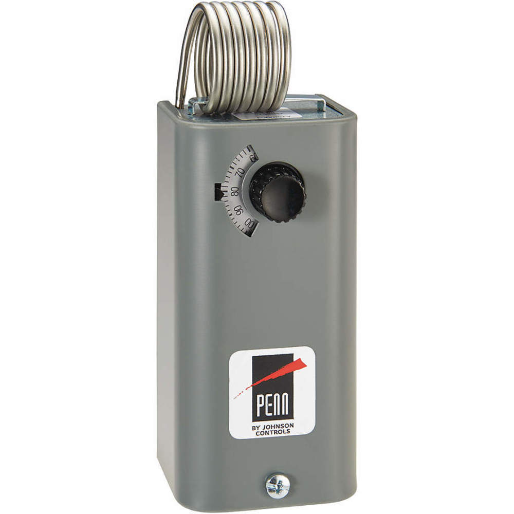 Penn Thermostat; 24 To 277 Vac, 6a, Gray