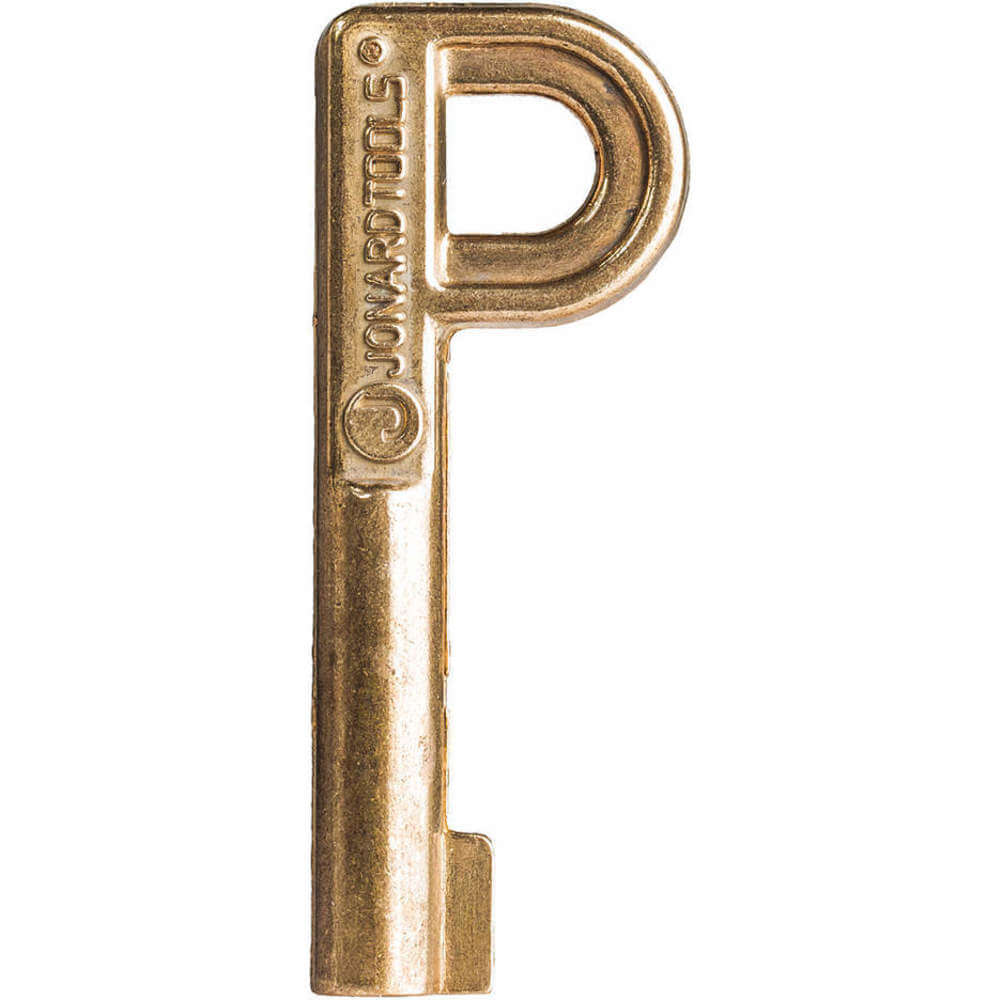 P Key For Self Lock Pedestal Lock Brass
