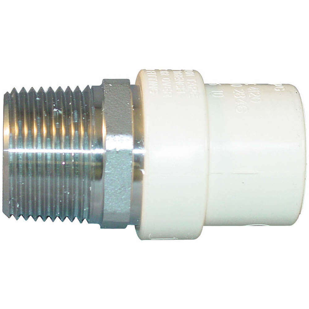 Stainless Steel Transition Male Adapter, 3/4 Size, CPVC