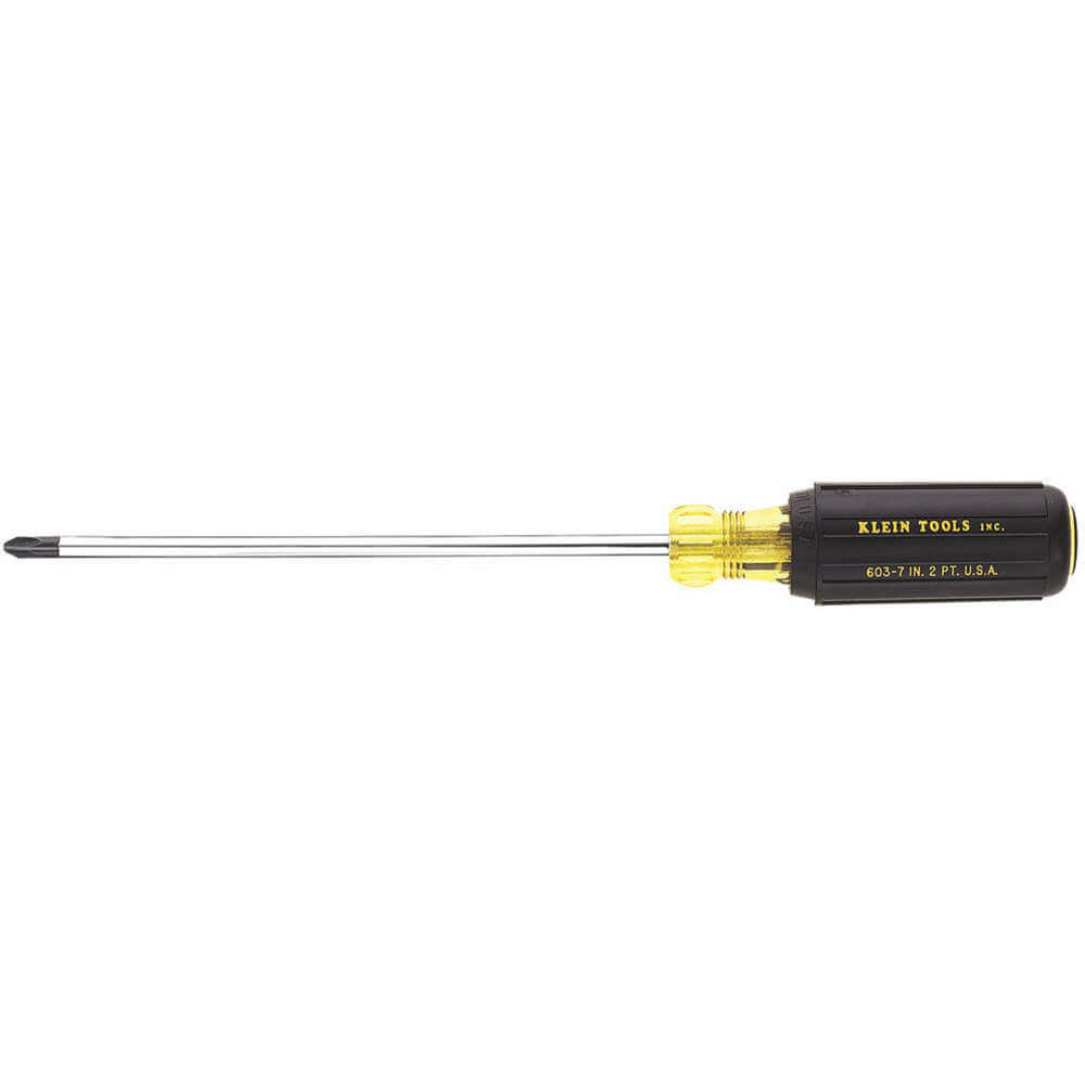 KLEIN TOOLS 603-10 Screwdriver Phillips, Cushion, Size #2 x 10 Inch | AB9JEZ 2DGV6 / 85042-4