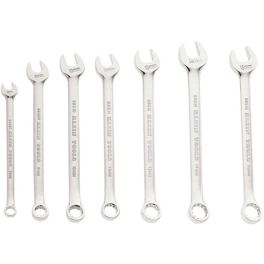 Metric Combination Wrench Set, 7 Piece