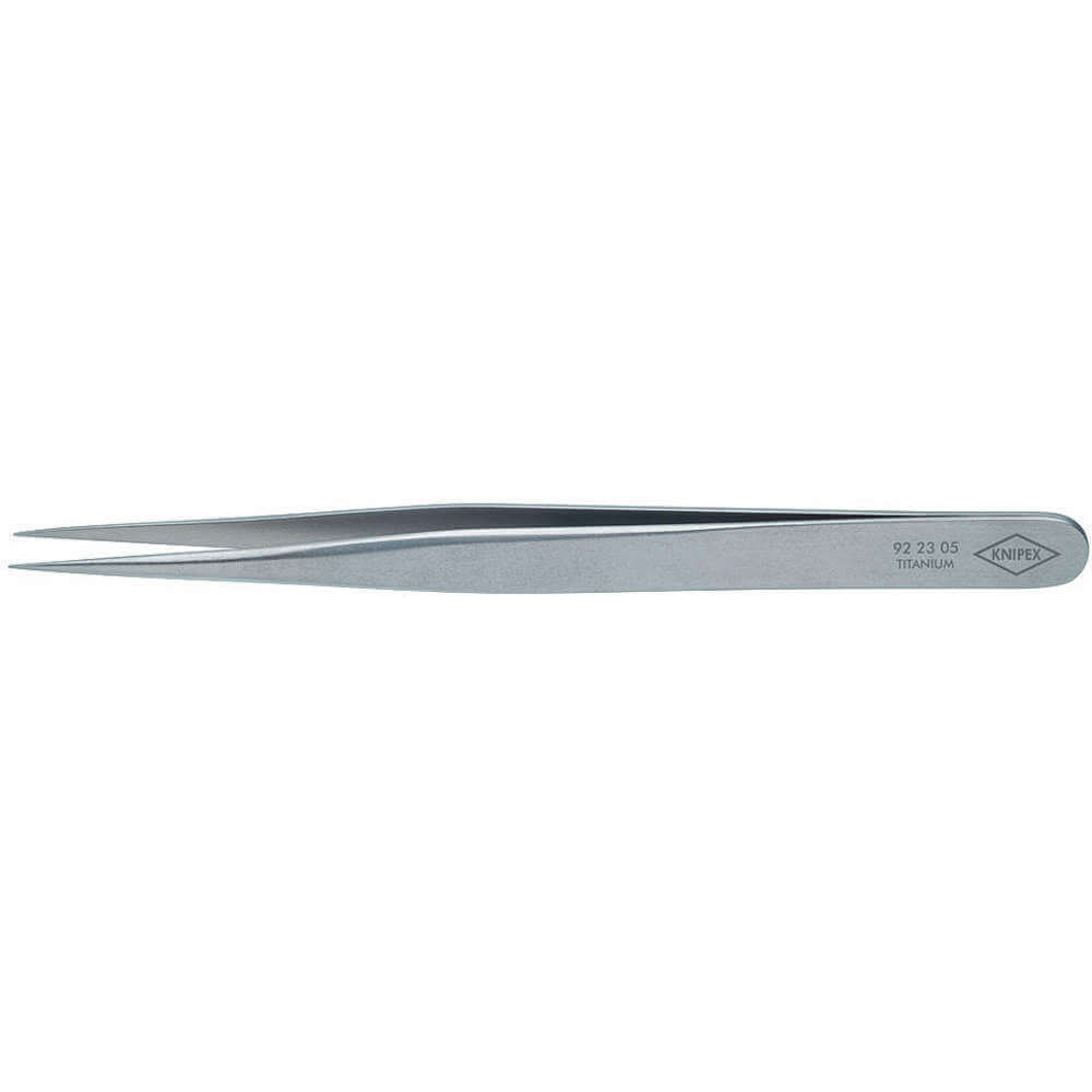 KNIPEX 92 23 05 Tweezers Needle Straight Titanium 4-3/4 | AA2MRG 10U057