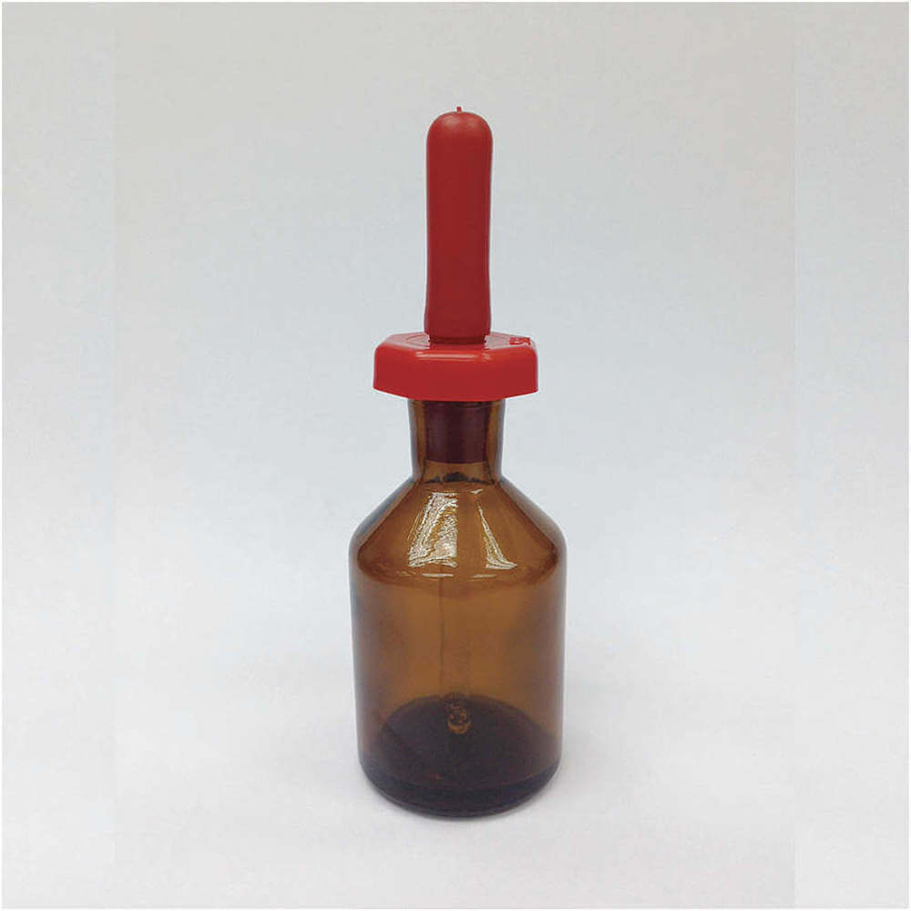 LAB SAFETY SUPPLY 28CP29 Dropper Bottle Glass Amber 60ml - Pack Of 12 | AB8TGJ