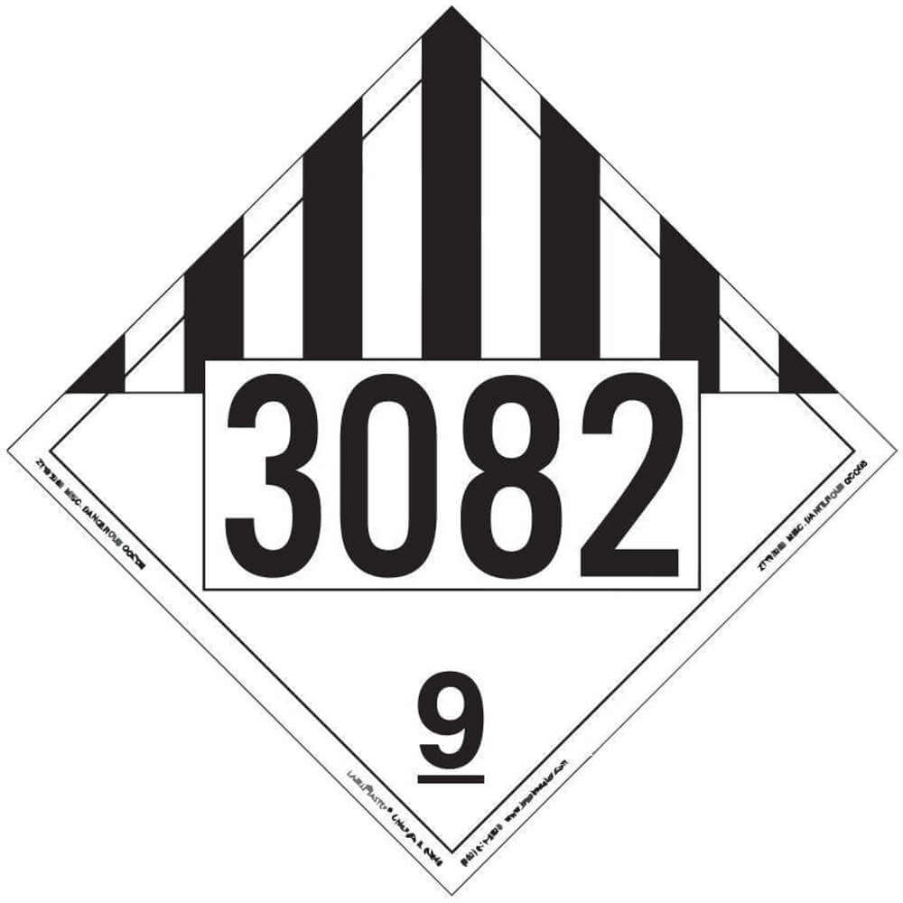 LABELMASTER 35ZL51 Misc Dangerous Goods Placard 10-3/4 Inch Height | AH6GZC