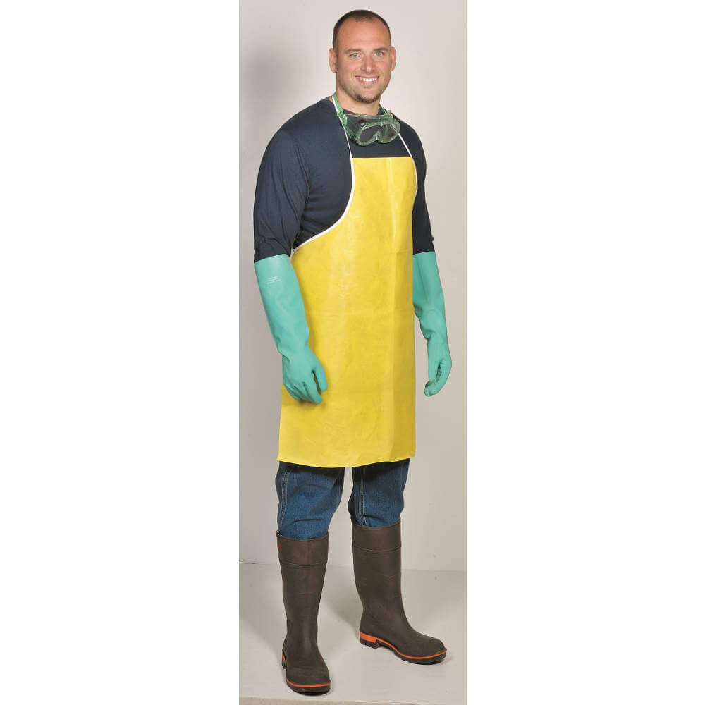 LAKELAND PBLC650 Chemical Resistant Apron Yellow - Pack Of 10 | AE8NGF 6EHH6