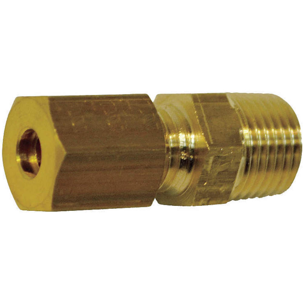 LEGRIS 0105 10 21 Male Straight, Brass, Compression x MBSPT, 1/2 Inch Size Pipe Size, 10 mm Tube OD, 10 PK | CR8RQF 46M666