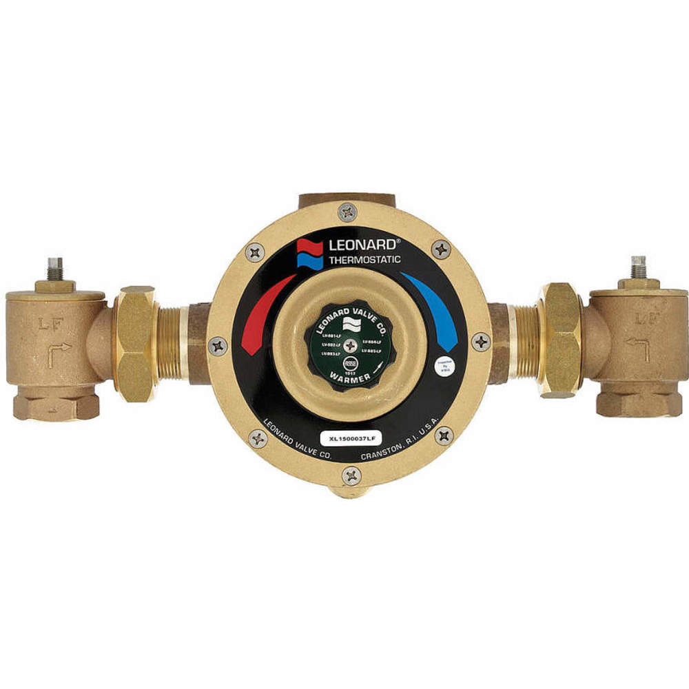 LEONARD VALVE LV-984-LF-RF Mixing Valve, Lead Free Bronze, 1-1/4" Inlet Size, 125 PSI | AF8XRP 29JA75