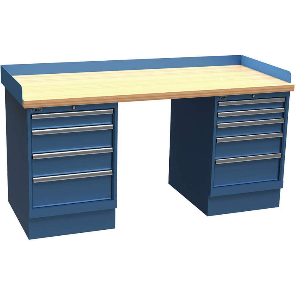 LISTA XSWB102-72BTBB Technical Workbench 2 Pedestal W 72 Blue | AC7WHN 38X810