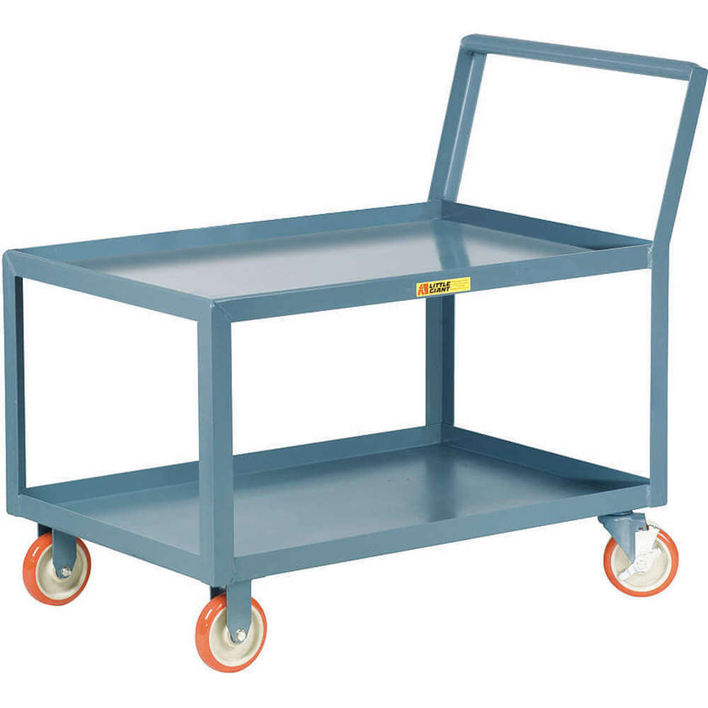 LITTLE GIANT LKL-1832-5PYBK Utility Cart Steel 38 Length x 18 Width 1200 Lb. | AA2EYW 10F448