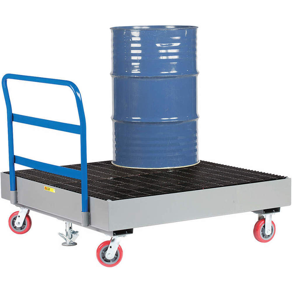 Four Drum Spill Platform Cart 15-1/2 Inch Height