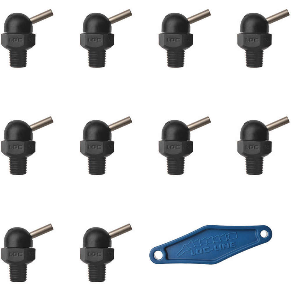 LOC-LINE 79012-BLK Nozzle CT Style 0.062 Inch Diameter PK10 | AH7PTD 36XM95