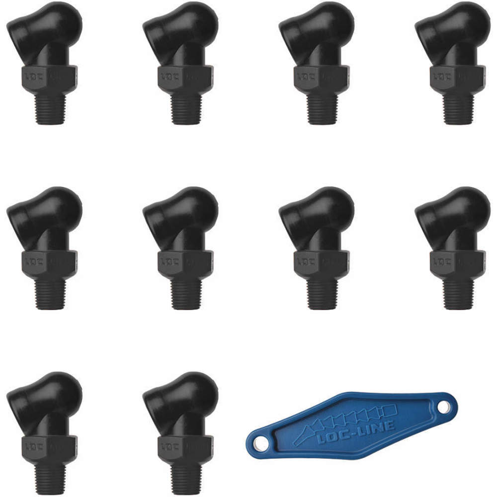 LOC-LINE 79040-BLK Nozzle XR Style 0.062 Inch Diameter PK10 | AH7PUZ 36XN38