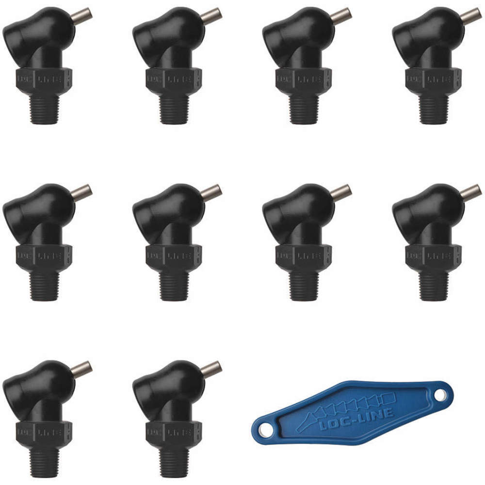 LOC-LINE 79041-BLK Nozzle XR Style 0.062 Inch Diameter PK10 | AH7PVC 36XN41
