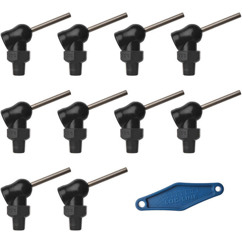 LOC-LINE 79043-BLK Nozzle XR Style 0.062 Inch Diameter PK10 | AH7PVJ 36XN47