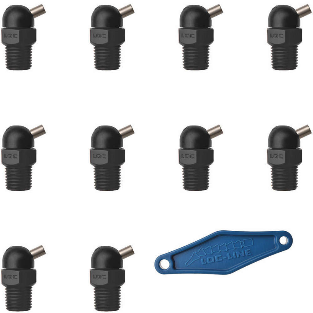 LOC-LINE 79061-BLK Nozzle CT Style 0.062 Inch Diameter PK10 | AH7PXE 36XN89
