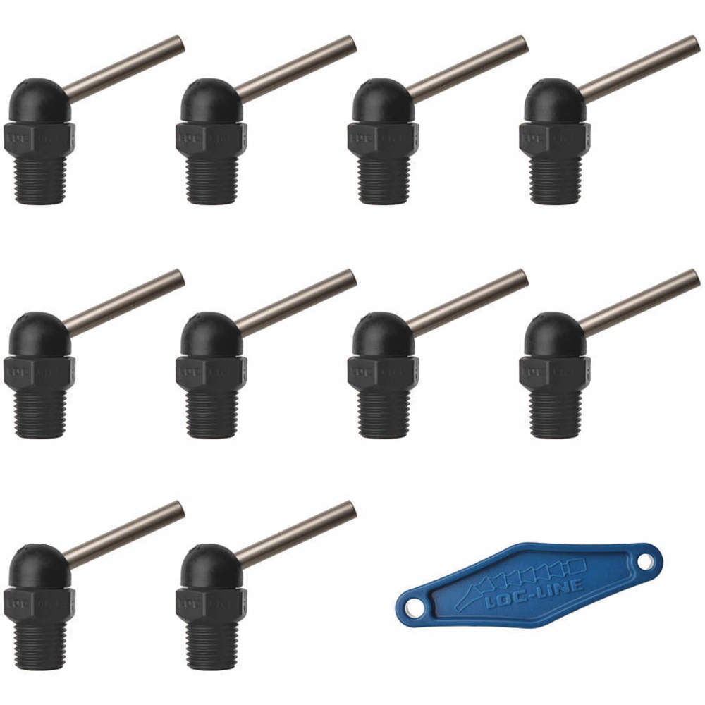 LOC-LINE 79063-BLK Nozzle CT Style 0.062 Inch Diameter PK10 | AH7PXL 36XN95