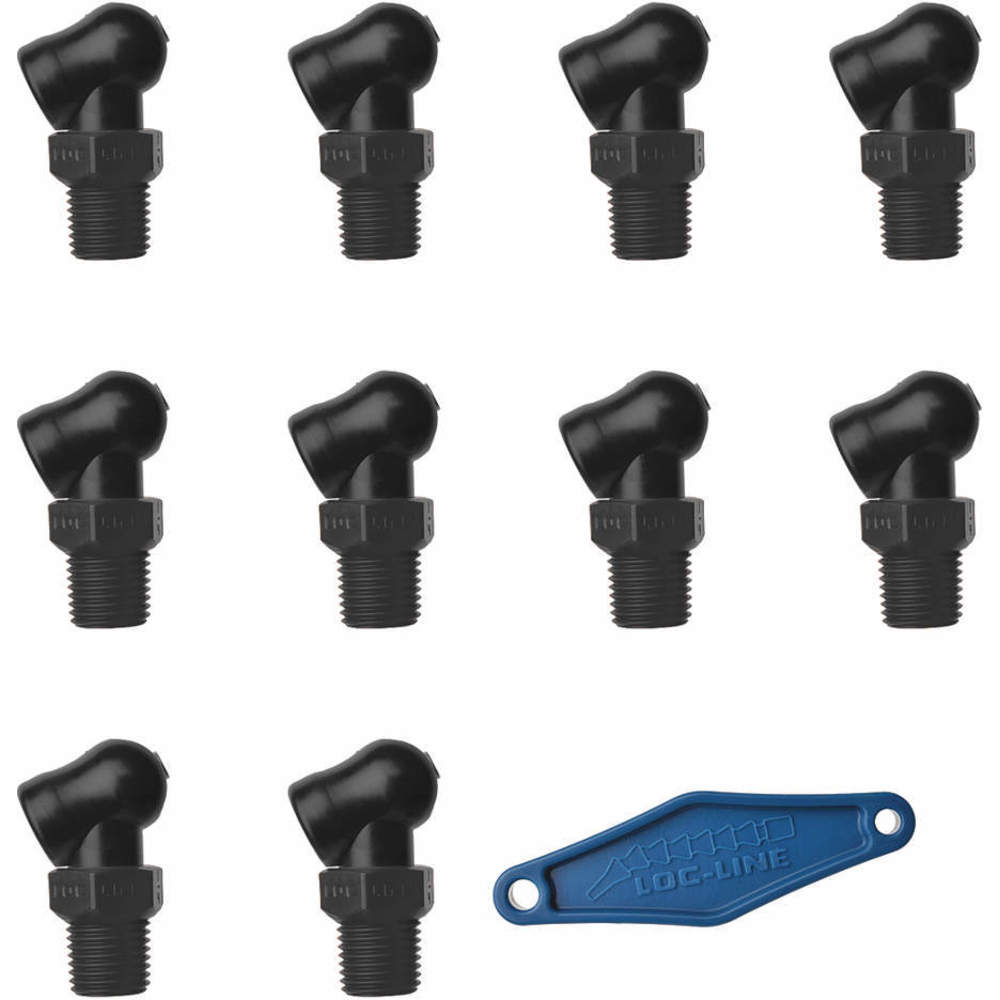 LOC-LINE 79080-BLK Nozzle XR Style 0.062 Inch Diameter PK10 | AH7PZD 36XP35