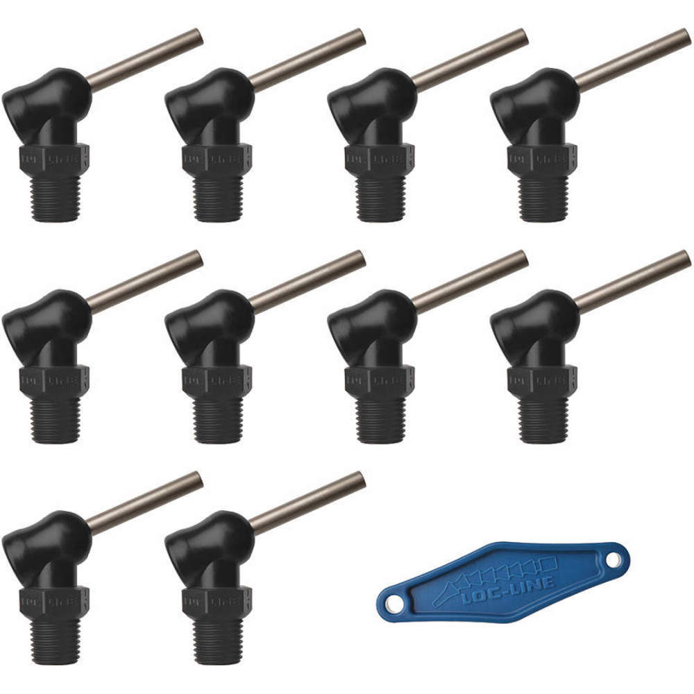 LOC-LINE 79083-BLK Nozzle XR Style 0.062 Inch Diameter PK10 | AH7PZN 36XP44