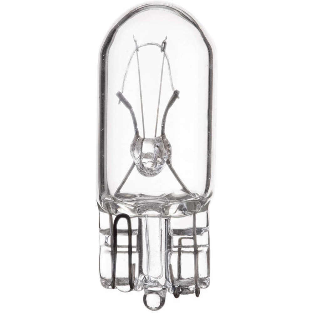 Incandescent Bulb, Glass Wedge W2.1x9.5d, T3-1/4, 14 Vac, 3.78 Watt, 2283 K, White, Clear