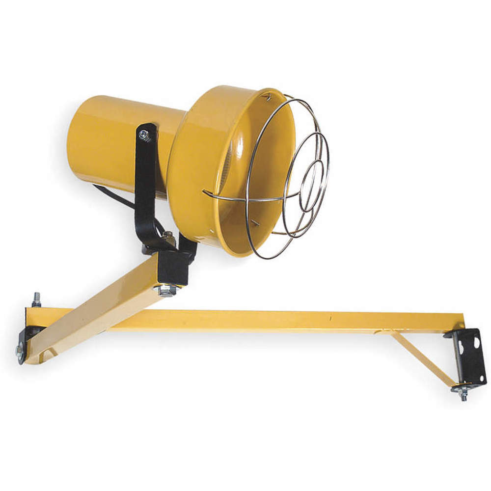 Dock Light, Bulb Dependent, 60 Inch Arm Reach, 150/300 Watt, 120 Vac, 10 Ft. Power Cord, 180 Deg.