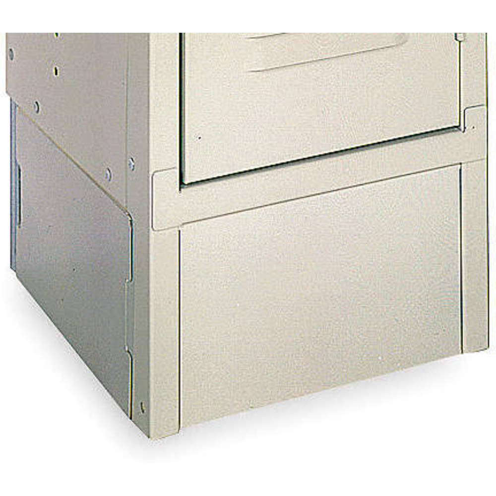 LYON PP5803 Locker End Base, Width 12 Inch, Height 6 Inch, Putty, 2 Pack | AE4FPL 5JV05