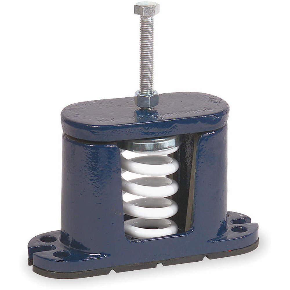 Floor-Mount Vibration Isolator, Spring, 1,250 lb Capacity, 5 5/8 in Height