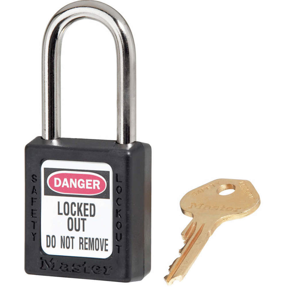 Lockout Padlock Keyed Alike Black 1/4in. Diameter
