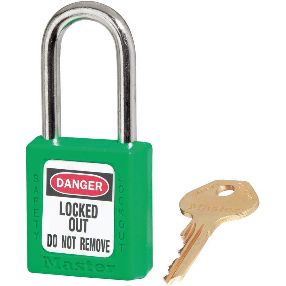 Lockout Padlock Keyed Alike Green 1/4in. Diameter