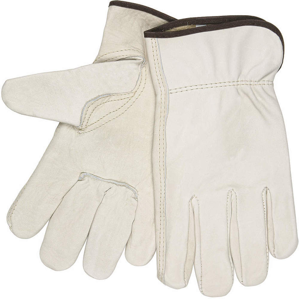 Leather Drivers Gloves M Cream Pr