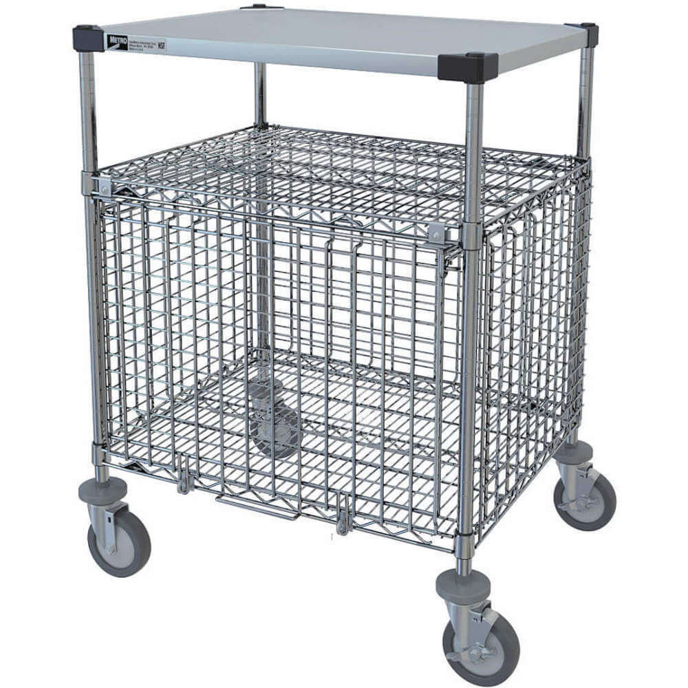 Wire Security Cart Stainless Steel 39h 24w x 30l