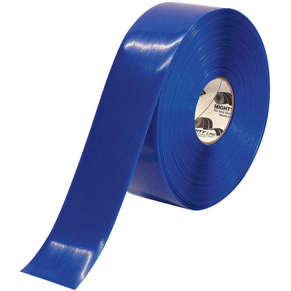 MIGHTY LINE 3RB Industrial Floor Tape, 3" Width, Blue, 100 ft Long | AG9HUC 20PF79