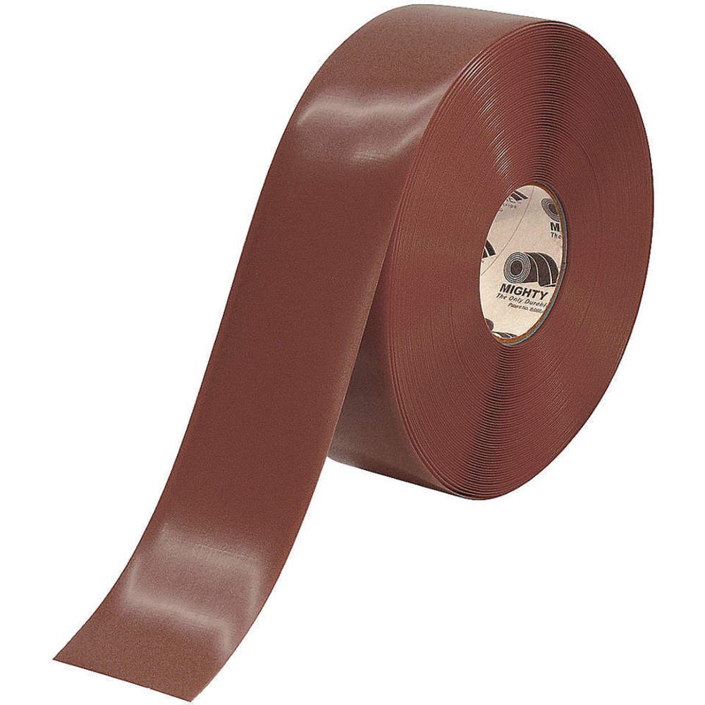 MIGHTY LINE 3RBRN Industrial Floor Tape Roll Brown Vinyl | AG9HUN 20PF89