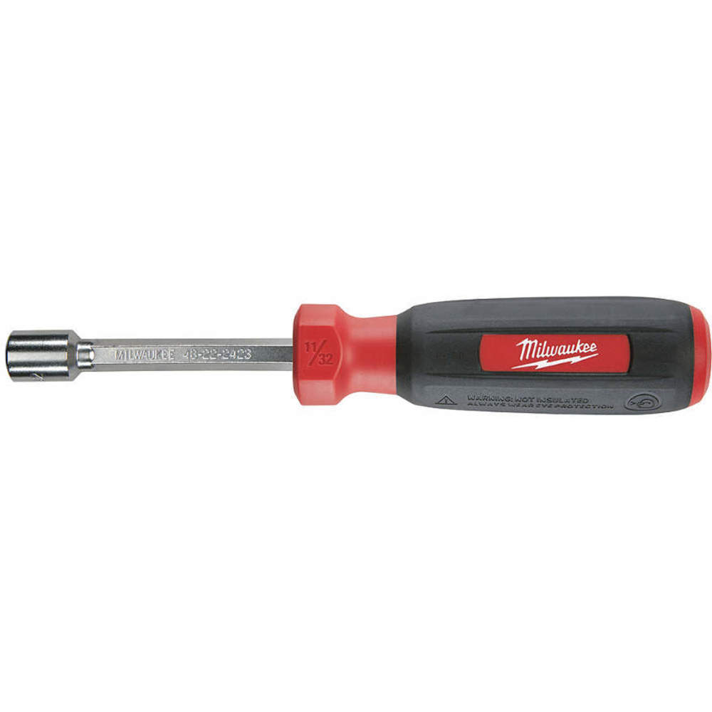 MILWAUKEE 48-22-2423 Nut Driver 11/32 Inch Red/black Steel | AG3BPW 32TT02