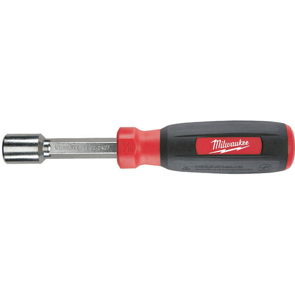 MILWAUKEE 48-22-2427 Nut Driver 9/16in Red/black Steel | AG3BQA 32TT06