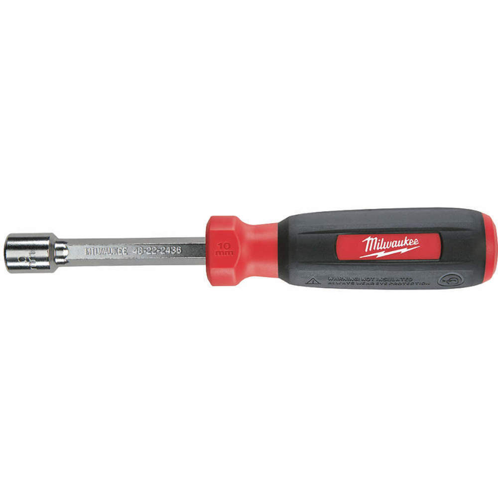 MILWAUKEE 48-22-2436 Nut Driver 10mm Red/black Steel | AG3BQP 32TT19