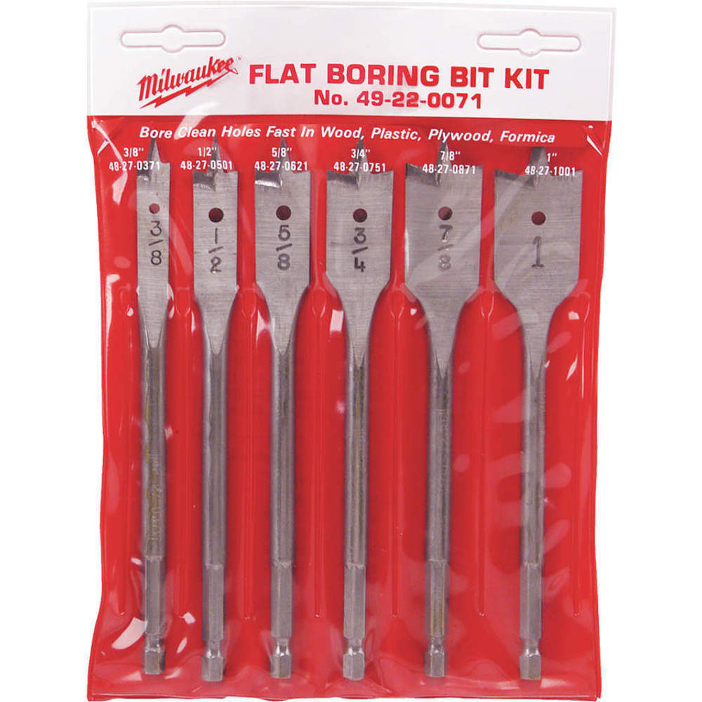 Wood Boring Bit Set 6-1/16 In Length