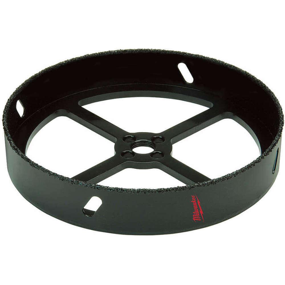 Recessed Lighting Hole Saw Carbide Grit Black 6-3/8 In