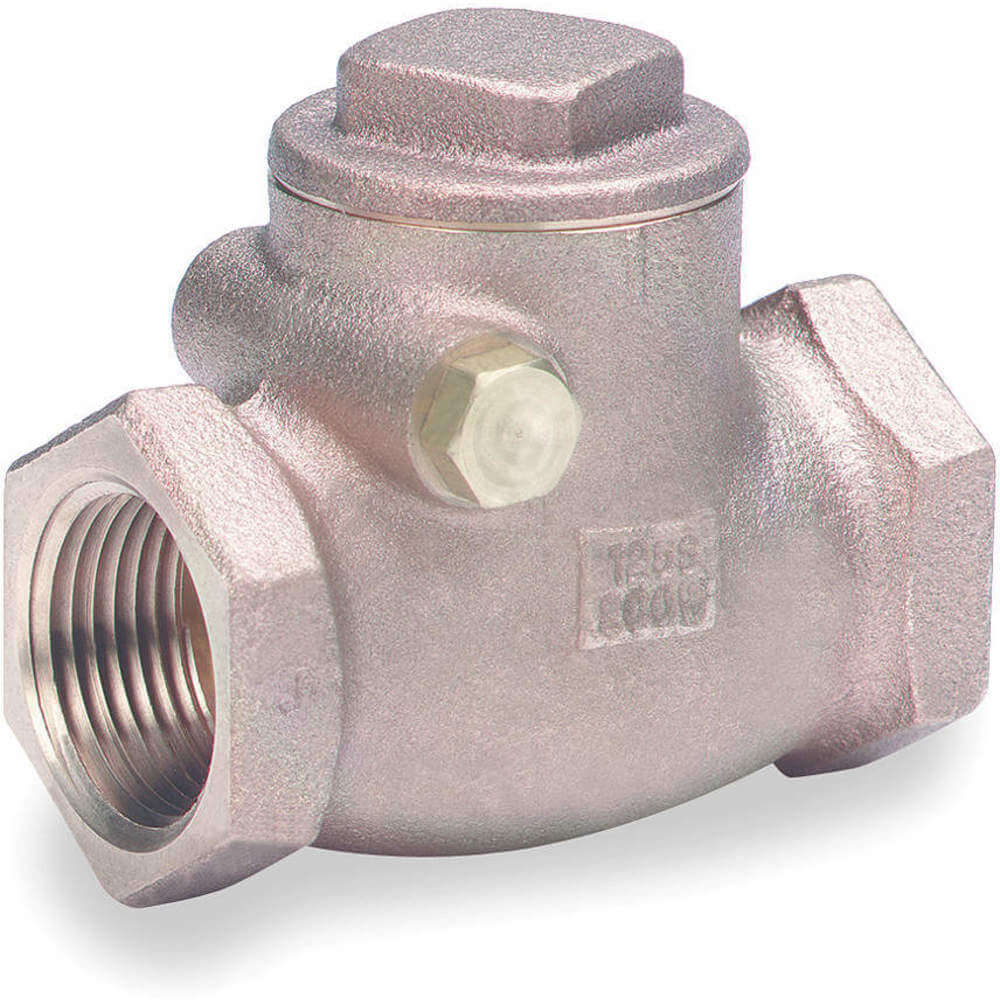 Swing Check Valve, Swing, Inline Valve Body, 2 1/2 Inch Pipe Size, FNPT x FNPT, Bronze