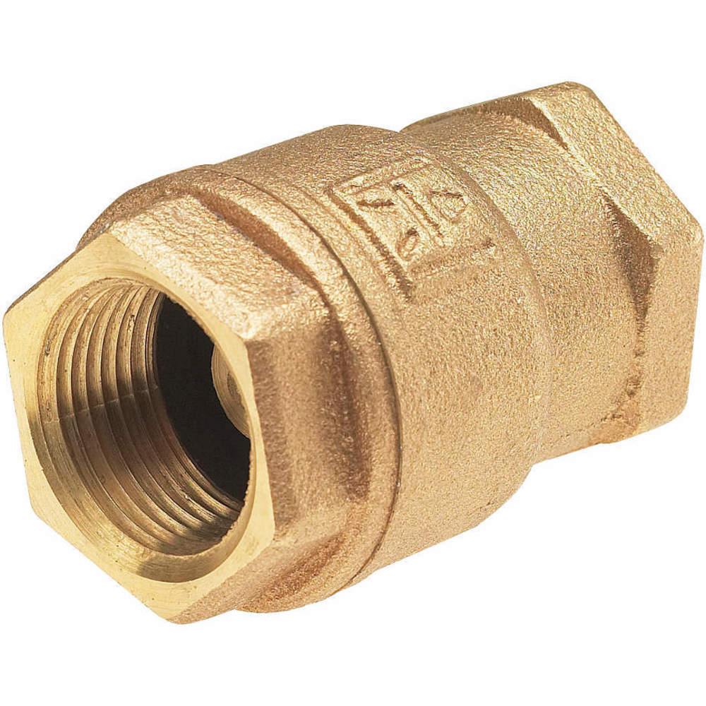 Low Lead Spring Check Valve, Swing, Inline Valve Body, 1 1/2 Inch Pipe Size, Bronze