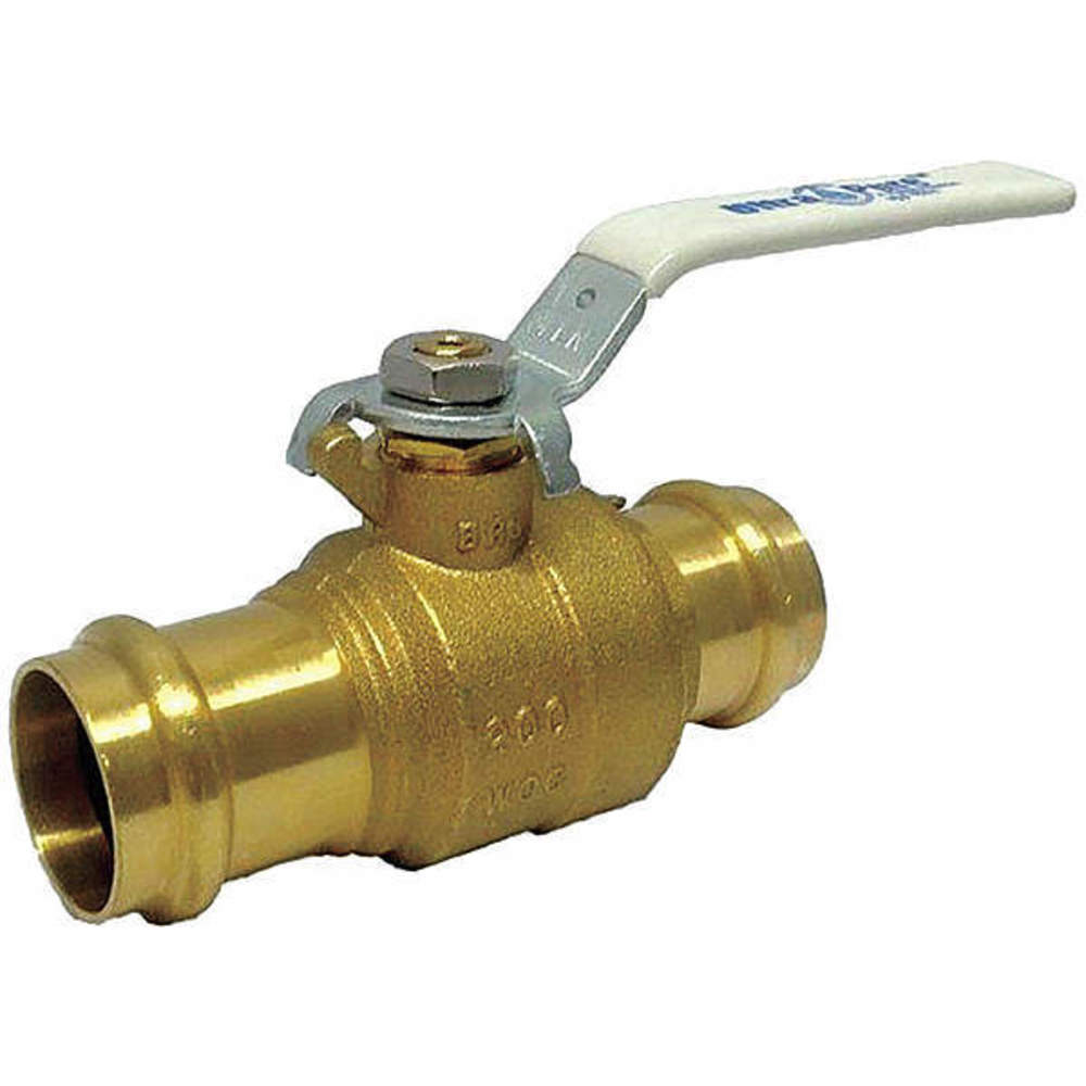 MILWAUKEE VALVE UPBA-480B - 100 Ball Valve Brass 2-piece 1 Inch 200 Psi | AG2AUX 31CC95