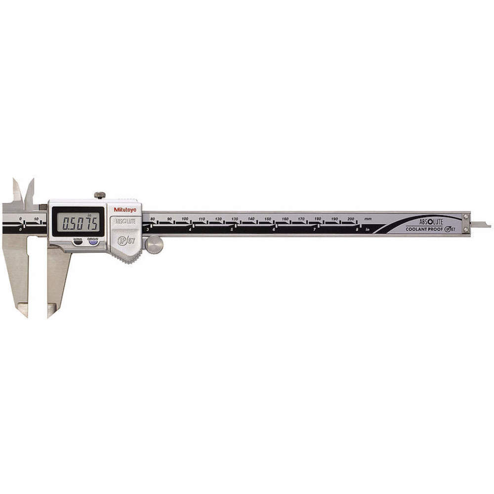 MITUTOYO 500-763-10CERT Absolute Digital Caliper 0 To 8 Inch | AC6VBX 36J730