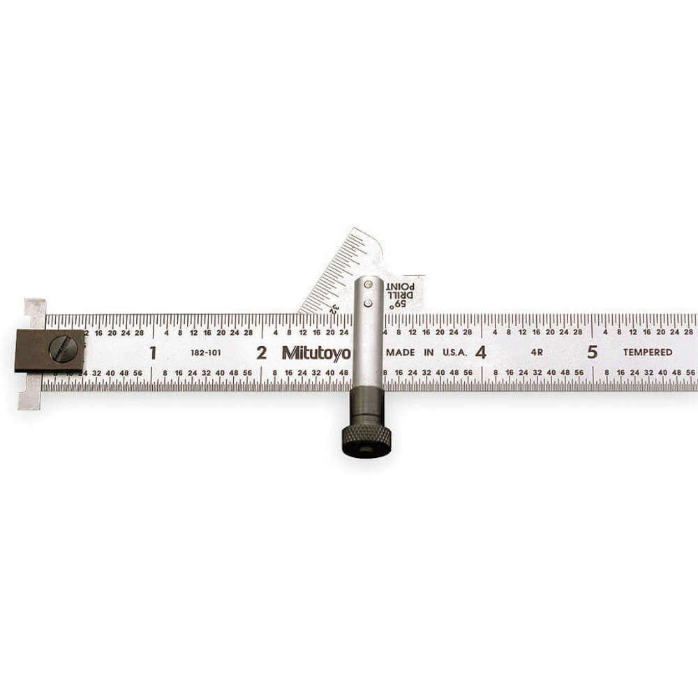 Drill Point Gage 59 Degree 6 Inch Adjustable Hook