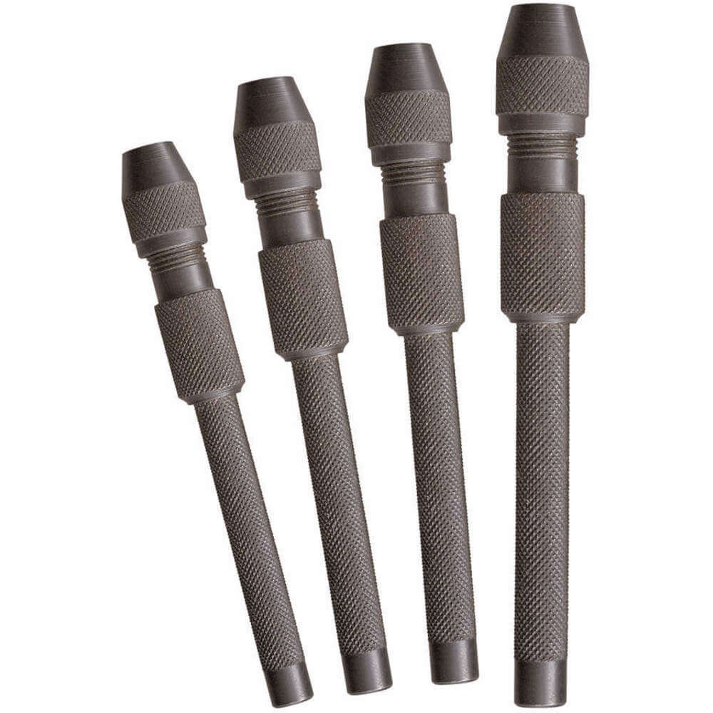 Hollow Core Pin Vise Set 0-.187 Inch 4 Pc
