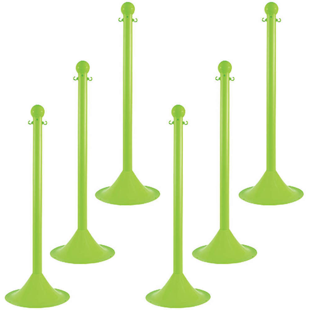MR. CHAIN 91514-6 Light Duty Stanchion Green - Pack Of 6 | AD4VGJ 44F756