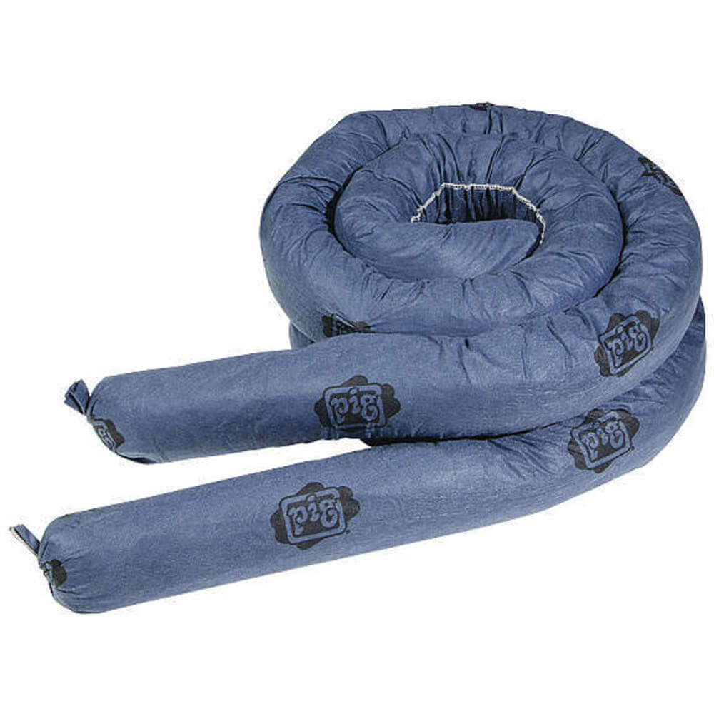 NEW PIG 35700 Absorbent Sock Blue/Gray 1.5 Gallon PK2 | AH2XWD 30PV90