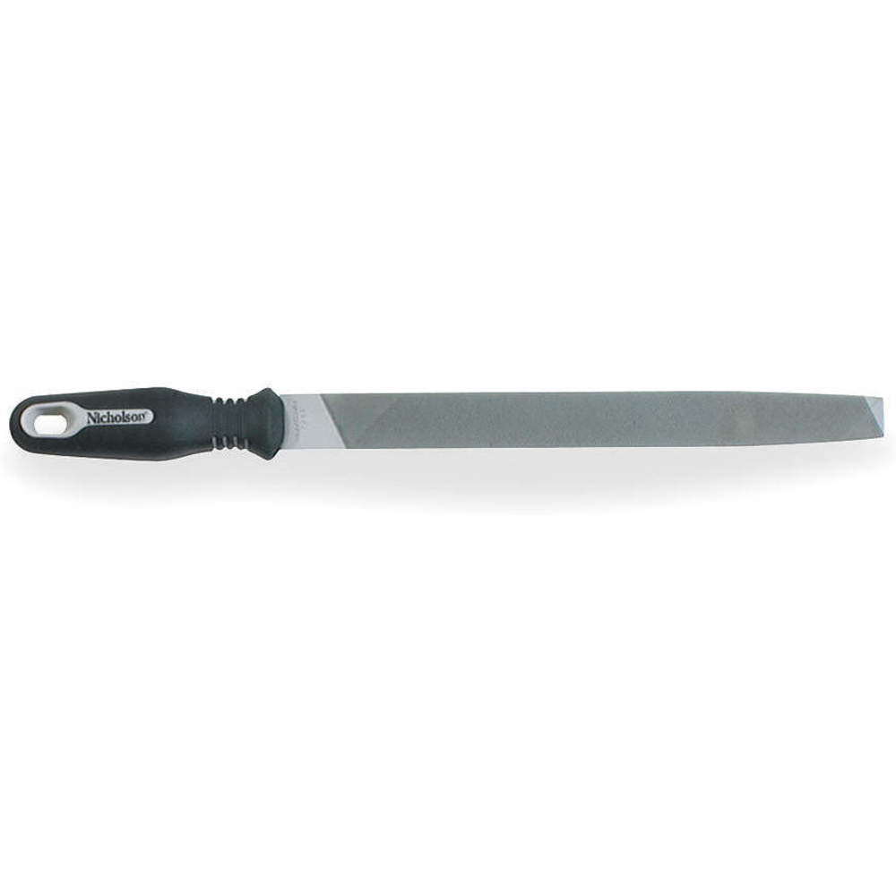 NICHOLSON 21868HN Hand File 10 Inch Flat Bastard Ergo Handle | AE4NMQ 5LZ85