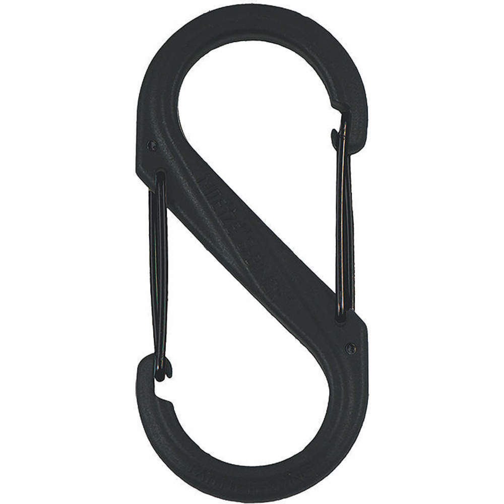 NITE IZE SBP10-03-01BG Carabiner Clip 10-3/8 Inch Plastic Black | AE3UKY 5GAM0