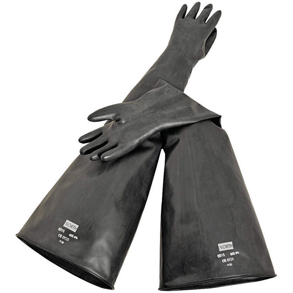 Butyl Glovebox Glove, Chemical Resistant, 32 Inch Length