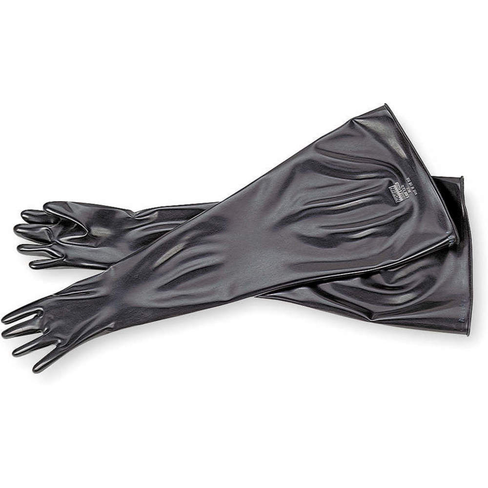 Seamless Dry Box Glove 32 Inch H Black Pr